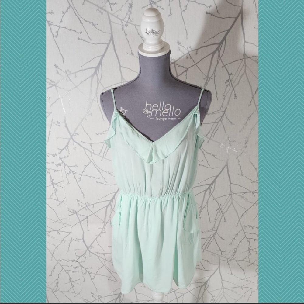 Babaton Mint Green Strappy A-Line Ulla Dress